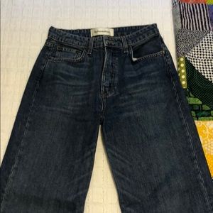 High waisted reformation wide leg jeans